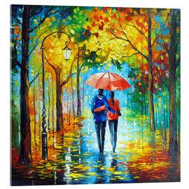 Acrylglasbild Goldener Herbstspaziergang - Olha Darchuk