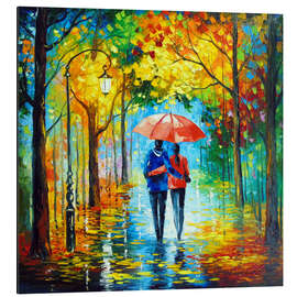 Alubild Goldener Herbstspaziergang - Olha Darchuk