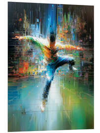 Hartschaumbild Breakdancer