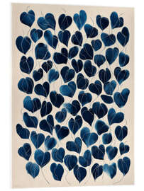 Acrylglasbild Blätter der Liebe - DejaReve