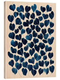 Holzbild Blätter der Liebe - DejaReve