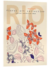Acrylglasbild Floral Art Exhibition Rio - Annick