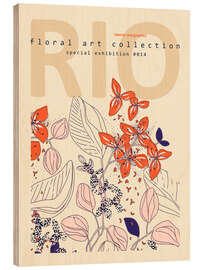 Holzbild Floral Art Exhibition Rio - Annick
