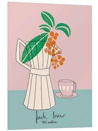 Hartschaumbild Espresso pot fresh brew 100% arabica