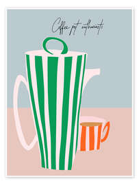 Poster Coffee pot enthusiast - Annick