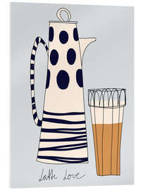 Acrylglasbild Latte Love