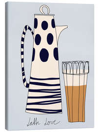 Leinwandbild Latte Love