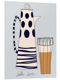 Hartschaumbild Latte Love