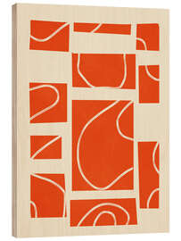 Holzbild Abstract Pathways