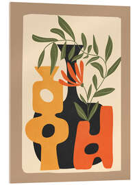 Acrylglasbild Formen in Blüte 2