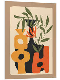 Hartschaumbild Formen in Blüte 2