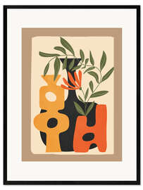 Gerahmter Kunstdruck Formen in Blüte 2