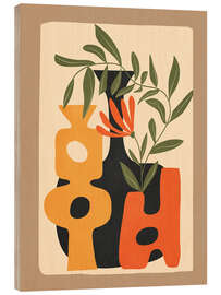 Holzbild Formen in Blüte 2