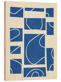 Holzbild Abstract Pathways 2