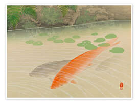 Wandbild Karpfen - Negoro Raizan - Raizan Negoro