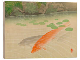 Holzbild Karpfen - Negoro Raizan - Raizan Negoro