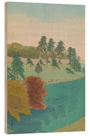 Holzbild Der gewundene Fluss - Negoro Raizan - Raizan Negoro