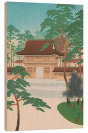 Holzbild Der Meiji-Tempel - Negoro Raizan - Raizan Negoro