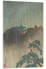 Acrylglasbild Abendregen auf Maruyama - Raizan Negoro