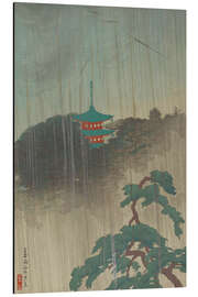 Tableau en aluminium Evening Rain on Maruyama - Raizan Negoro