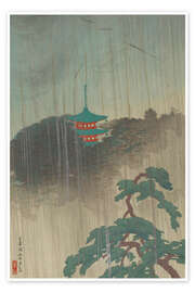 Wandbild Abendregen auf Maruyama - Raizan Negoro