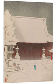 Tableau en aluminium Snow at the Sensoji Temple - Raizan Negoro