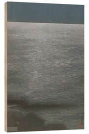 Holzbild Shinagawa im Mondlicht - Raizan Negoro