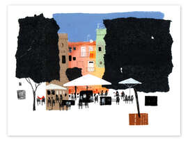 Wandbild Figueras Vibes, Spanien - Anastasia Mamoshina