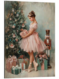 Alubild Nussknacker, Ballerina und Weihnachtsbaum