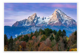Wandbild Blick zum Watzmann - Moqui, Daniela Beyer