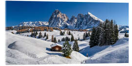 Acrylglasbild Panorama Seiser Alm Südtirol - Achim Thomae
