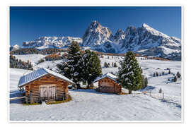 Wandbild Seiser Alm Südtirol - Achim Thomae