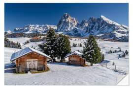 Wandsticker Seiser Alm Südtirol