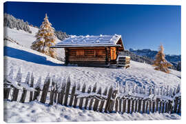 Leinwandbild Spätherbst auf der Seiser Alm Südtirol