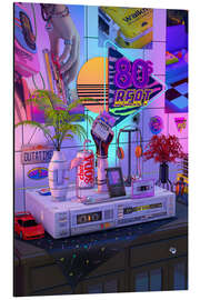 Tableau en aluminium 80s Beat - Denny Busyet