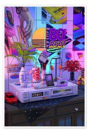 Wandbild 80s Beat - Denny Busyet