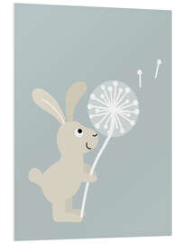 Hartschaumbild Wunschhase - Julia Reyelt