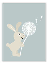 Wandbild Wunschhase - Julia Reyelt