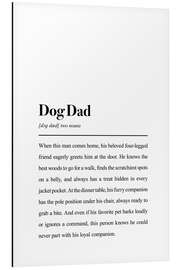 Tableau en aluminium Dog Dad - Dictionary - aemmi
