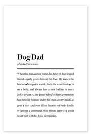Wandbild Dog Dad - Dictionary - aemmi
