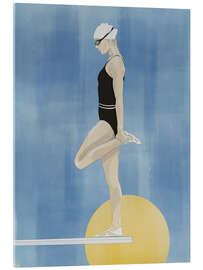 Akryylilasitaulu She's alone after training - Layla Oz