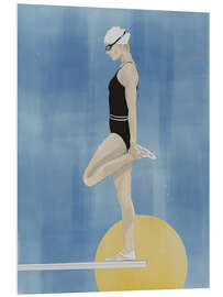 Hartschaumbild Allein nach dem Training - Layla Oz