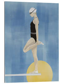 Quadro em plexi-alumínio She's alone after training - Layla Oz