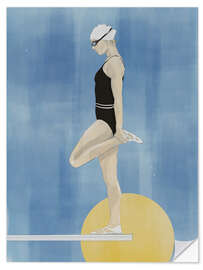 Sticker mural She's alone after training - Layla Oz