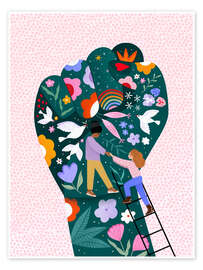 Wandbild Solidarität - Bea Müller