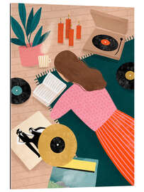 Gallery Print Plattenspielen und Lesen