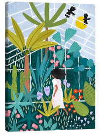 Leinwandbild Im Gewächshaus - Bea Müller