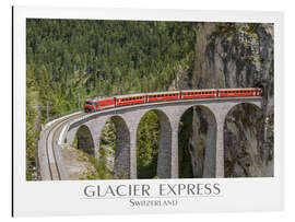 Alubild Glacier Express, Landwasser Viaduct, Switzerland