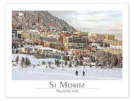Wandbild St Moritz Winterlandschaft - Olaf Protze