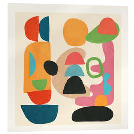 Acrylglasbild Minimal Abstract Shapes Art III